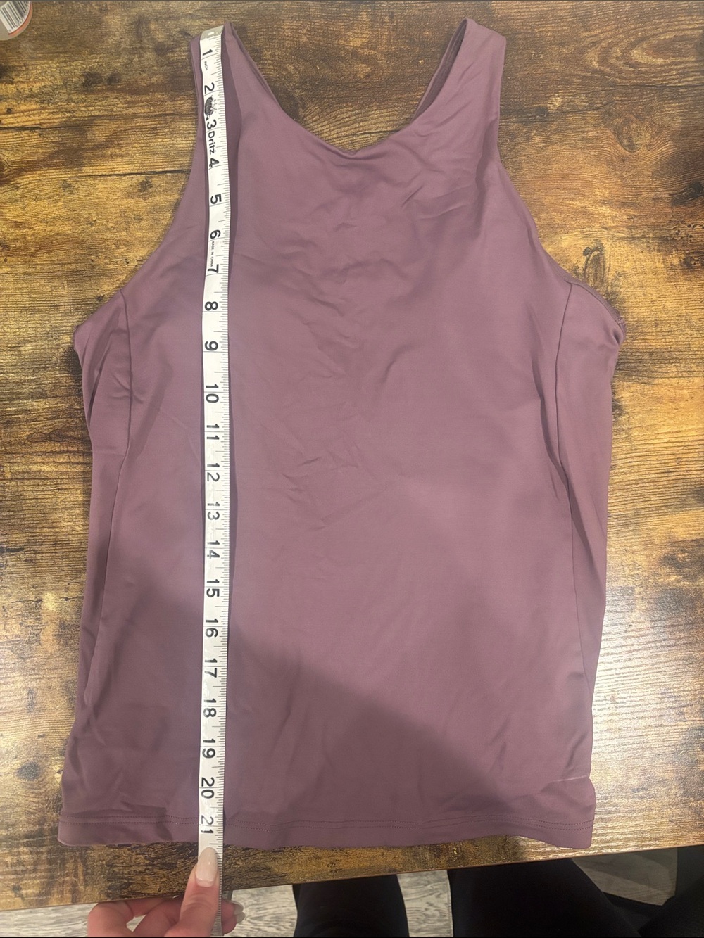 Athleta Racerback Built-In Bra Tank Top Purple Size M Athletic Workout - Picture 5 of 5